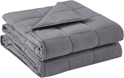 BB BLINBLIN Cooling Weighted Blanket Heavy Blanket, Calm and Sleep, Premium Soft and Comfortable Material and Glass Beads (Dark Grey, 60''x80'' 17lbs), Suit for Adult (~160lb) Use on Queen/King Bed