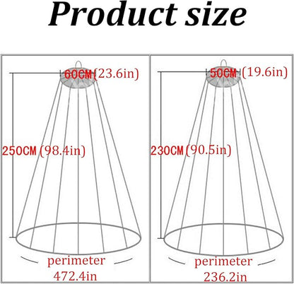 Faraday Fabric Radiation Shielding Bed Canopy Circle EMF Protection Block 5G Radiation Shielding Sleep Queen Size (Color : Brown, Size : Medium)