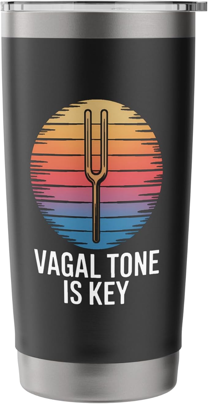 Relaxation Breathing Stress Vagus Nerve Stimulation Anatomy Stainless Steel Insulated Tumbler