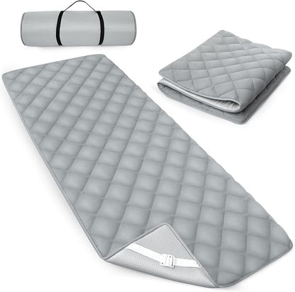 Quilted Foam Mattress Topper Pad, Non-Slip Super Soft Comfortable 75"x30", Cool Sleeping Pad for Camp Cot/RV Bunk/Narrow Twin Beds