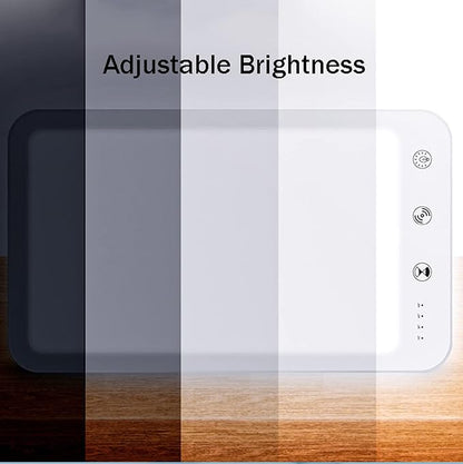 Enjoy Home R.S. Light Therapy Lamp UV-Free 10000 Lux LED Sun Lamp, Touch Control with Adjustable Brightness and 4 Timer Function, 180° Rotatable Stand