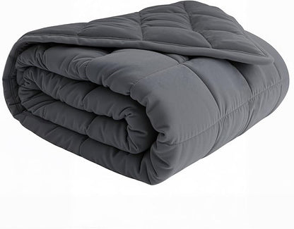 Weighted Blanket 15lbs 60"x80" Queen Size for Adults, Heavy Throw Blanket with Premium Glass Beads, Machine Washable Soft & Breathable All-Season Comfort (60" x 80" 15 lbs)