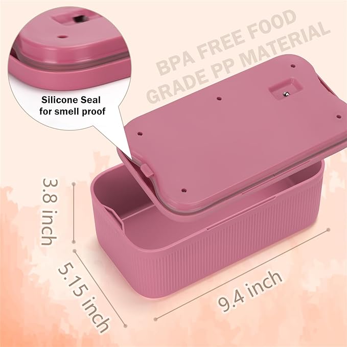 Medication Lock Box,Small Lockable Storage Box with Combination Code for Phone,Medicine Safe,Food, Home,Refrigerator,Office,Personal Items,Travel,Gift,Pink
