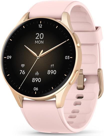 Smart Watch for Women, Built-in Alexa, GPS, HRV, VO2 Max, Blood Oxygen, Sleep & Stress Monitor, Compass, Altimeter, 1.32" AMOLED, Fitness & Women’s Health, Waterproof, iPhone Compatible, Notification
