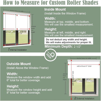 ZSHINE Motorized Blackout Window Blinds Over-Size Customize Width (21-114 Inches) Remote Control Wireless and Rechargeable Motor Roller Shades Blinds for Windows(Dark Grey)