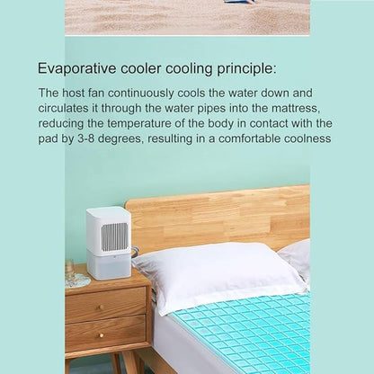 Water-Cooled Mattress Pad with Remote Control, 3-Level Adjustable Cooling, Single or Double Bed Cooling System for Hot Sleepers and Night Sweats,Single Bed