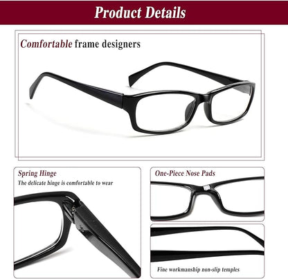 Kerecsen Reading Glasses 5 Pairs Fashion Ladies Readers Spring Hinge with Pattern Print Eyeglasses for Women (Mix Color -4, 1.25)