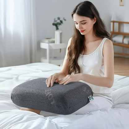 Lofe Adjustable Memory Foam Pillow - Combined Thin Pillow to Adjust Softness/Support, 10 Heights of Adjustable Piliow for Neck Pain Relief, CertiPUR-US Memory Foam Plilow for Stomach/Side/Back Sleeper