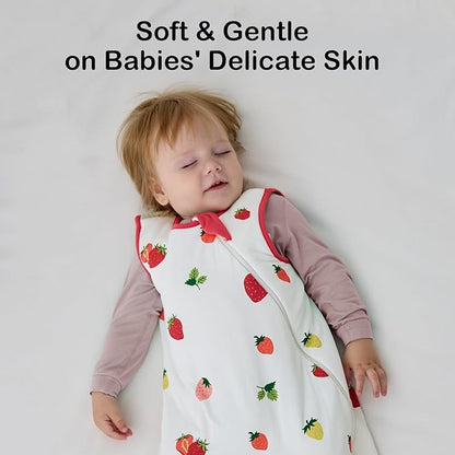 BubblePanda Rayon Made from Bamboo Sleep Sack 18-24 Months 1.0 Tog Soft Toddler Sleeping Sack 2t for Babies 2-Way Zipper Baby Wearable Blanket