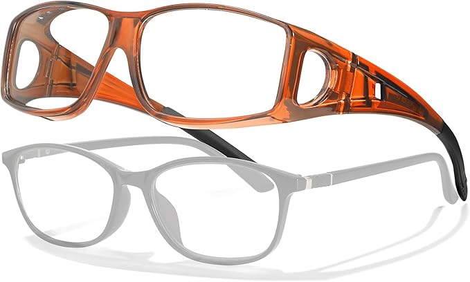 LVIOE Fit Over Blue Light Blocking Glasses and Computer Eyewear- Wear Over Prescription Glasses/Reading Glasses/RX Glasses