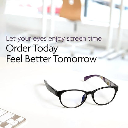 Prospek Blue Light Blocking Glasses - Clear Lens for Office & Meetings, Professional Style for Men Women, Reduce Eye Strain