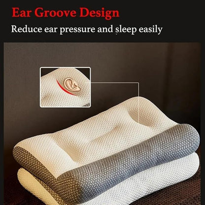 Proease Pillows for Sleep Apnea, Proease Orthopedic Deep Sleep Pilloow, Pro Ease Sleep Apnea Pillow, Ergonomic Piillow for Neck and Shoulder, Proease Pillow for Side, Back, Stomach Sleepers (White)