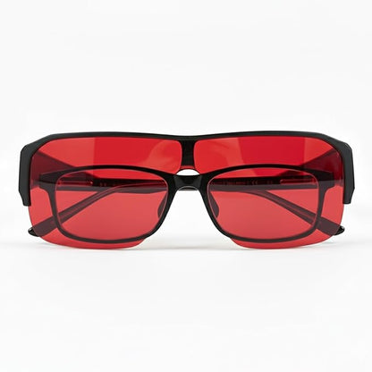 100% Fitover Blue Light Blocking Glasses - Better Sleep Eye Strain Protection - Computer Gaming Women Men