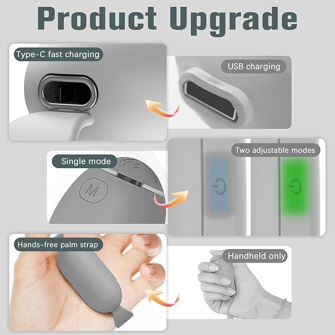 Sleep Aid Device, Hand Micro-Current Sleep Instrument Anxiety Device, Portable Rechargeable Sleep Aid for Anxiety and Insomnia (Blue)