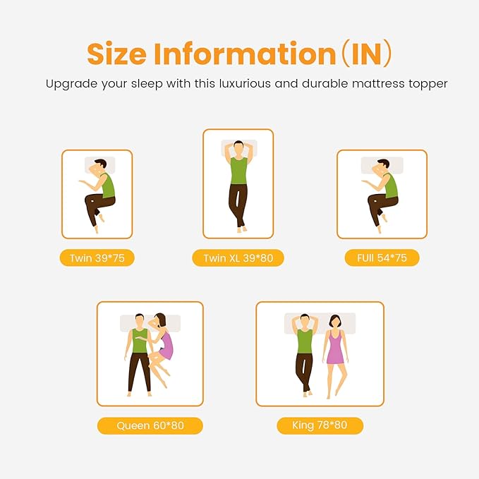 NEWBULIG King Mattress Topper Viscose Derived from Bamboo, Thick Pillow Top Mattress Pad with Stretchable Pockets, Soft Mattress Topper for Back Pain Relief