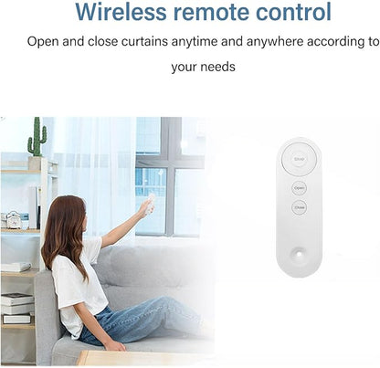 Smart Automatic Curtain Opener, Electric Curtain Opener with Remote Control, Automatic Curtain Robot Device for Bedroom Living Room Office Baby Room