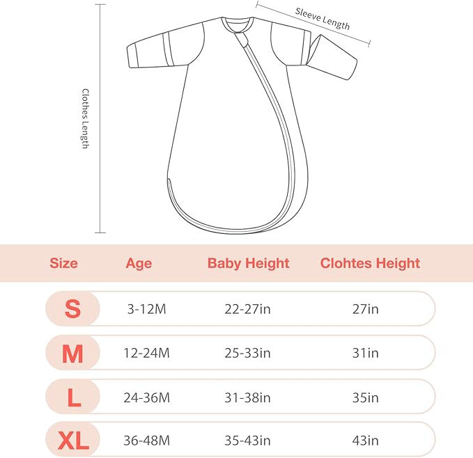 ikaufen Baby Sleep Sack 100% Cotton Smart Thermostatic Stay Snug Swaddle Transition Sleeping Bag 1.0 TOG
