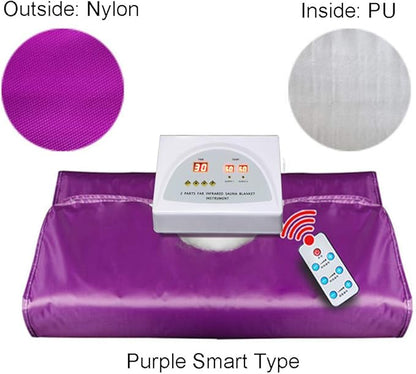 Elitzia Body Shaper Weight Loss Sauna Thermal Heating Blanket 8 Types Options ETPQ016 (Purple Smart Type)