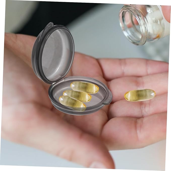 3pcs Portable Travel Pill Organizer Weekly Medication Storage Case Sealed Design for Safe and Fresh Pills Material for Vitamins and Daily Medications