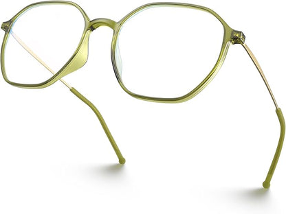 VISOONE Lightweight TR90 Blue Light Blocking Glasses Frame with Anti Glare Eye Protection for Women and Men RANE
