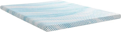 Roost Sleep Cool Cloud Supreme 3 Inch Gel Memory Foam Queen Mattress Topper – Cooling, Ventilated Design for Back and Pressure Relief