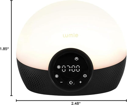 Lumie Bodyclock Glow 150 - Sunrise & Sunset Alarm Clock - Bedside Lamp with Custom Light Duration - Wake-Up, Night & Reading Light - Warm LEDs