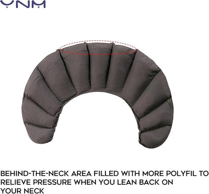 YnM Weighted Shoulder Wrap for Pain Relief and Relaxation, Large Weighted Wrap Filled with Glass Beads, Cooling Rayon & Cozy Velvet Dual-Sided Removable Cover Included, 3lb