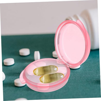 3pcs Travel Pill Container Portable Daily Medication Organizer Compact Plastic Pill Box for Easy Storage for Travel and Outdoor Use