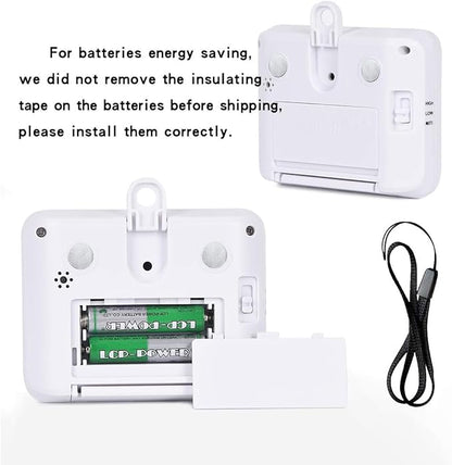 XREXS 4 Channels Digital Kitchen Timer Clock with Large LCD Display, 4 Groups Simultaneous Timing Countdown Up Magnetic Timer(Battery Included)