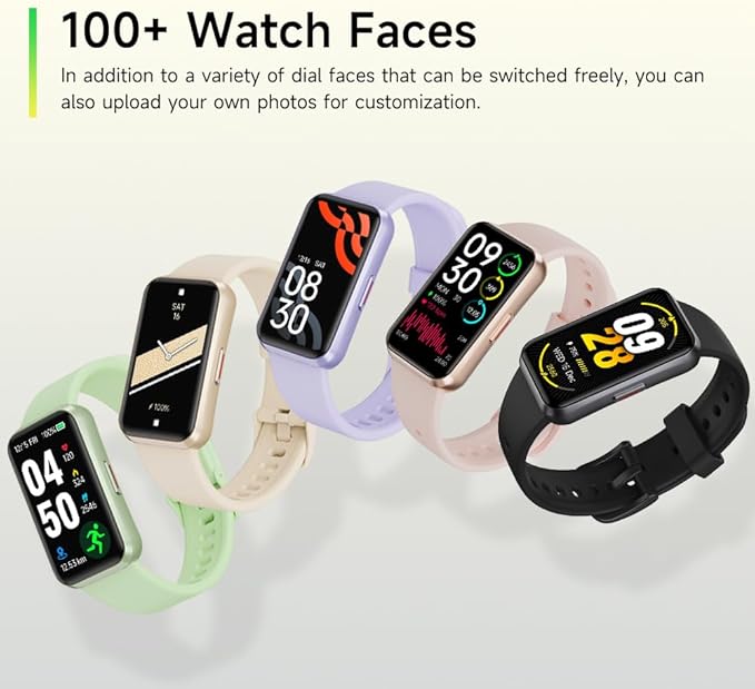 Fitness Trackers,Blood Oxygen Heart Rate Sleep Monitor,Smart Band 24/7 Health Monitoring,Calorie Pedometer Steps Counter Activity watchs/Notifications for iOS/Android