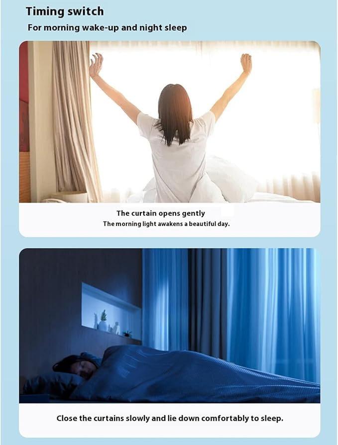 2pcs Smart Automatic Curtain Opener Voice Control WIFI Bluetooth Electric Curtain Robot Double Mode For T Rail U Rail Roman Rod
