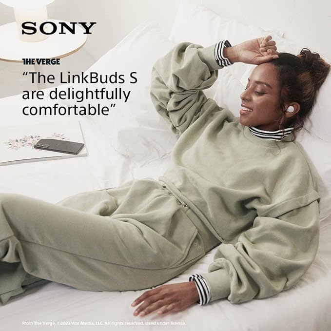 Sony LinkBuds S Truly Wireless Noise Canceling Earbud Headphones with Alexa Built-in, Bluetooth Ear Buds Compatible with iPhone and Android, Black