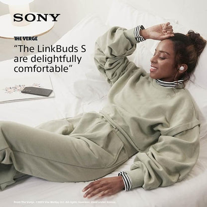 Sony LinkBuds S Truly Wireless Noise Canceling Earbud Headphones with Alexa Built-in, Bluetooth Ear Buds Compatible with iPhone and Android, White