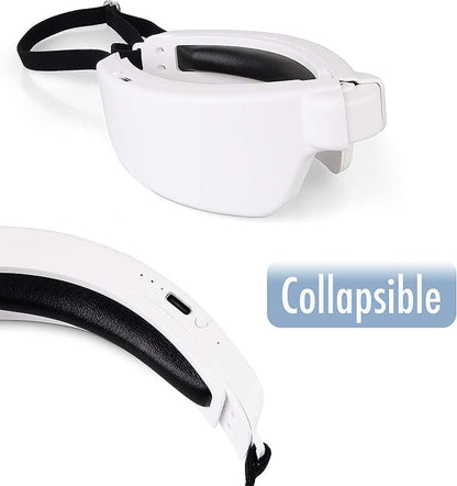 Light Therapy Glasses, Portable & Wearable UV-Free Blue Light Therapy Lamp, Natural Relief for Good Sleep, Happy Mood, Boost Energy and Jet Lag (Glasses-I)