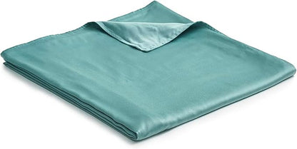 YnM Exclusive Cooling Duvet Cover for Weighted Blankets with 16 Strings (Sea Grass, 88"x104")