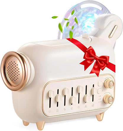 Dreamweaver Portable Sleep Sound Therapy, 7 Natural Sounds Style DIY Mixer White Noise Machine with Humidifier,Essential Oil Diffuser Water Ripple Light Projector&Bluetooth Speaker