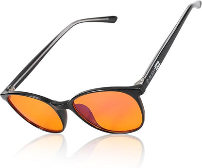 100% Blue Light Blocking Glasses - Better Sleep Anti Eye Strain Protection - Computer Gaming Women Men