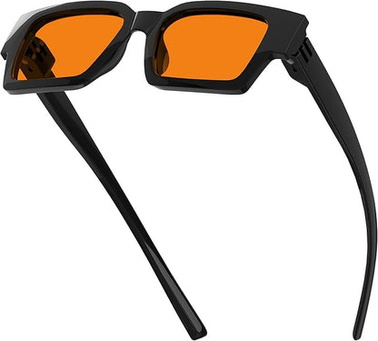 Eyekepper Blue Light Blocking Glasses Men Orange Tinted for Computer Gaming, Sleep Better and Reduce Eyestrain
