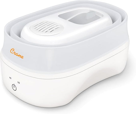 1 Gal. Warm Mist Collapsible Humidifier, White, Top Fill, for Medium Rooms Up to 500 sq. ft.