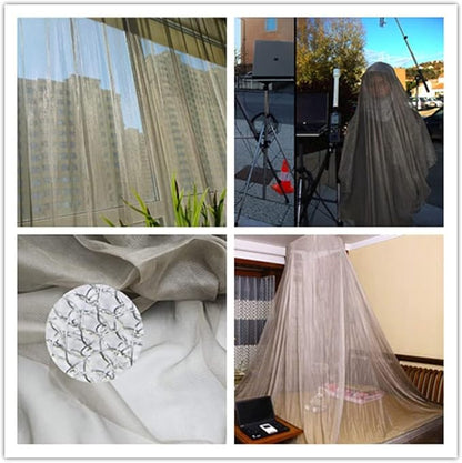 MekUk Faraday Fabric Fabric Faraday Radiation Shielding Fabric, for Making Anti Radiation Curtain,Bed Canopy,Cell Tower, Wi-Fi RFID Blocking Material(1.5X1m)