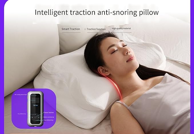 Bluetooth Pillow Designed for Tinnitus, Smart Anti-snoring Pillow, Neck and Shoulder Pain, Holiday Gift for Boyfriend and Girlfriend Parents