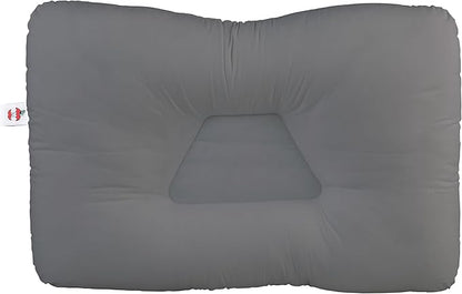 Core Products Tri-Core Cervical Support Pillow – Firm Orthopedic Neck Pillow for Pain Relief, Back and Side Sleepers – Ergonomic Contour Pillow – Assembled in USA, Full Size, Gray