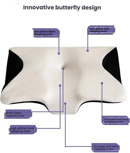 Sleep Apnea Pillow Pillows for Side Sleepers, Ergonomic Pillow, Breathable and Not Stuffy, Made Memory Foam, for Neck Support, for Side, Back, Stomach Sleepers