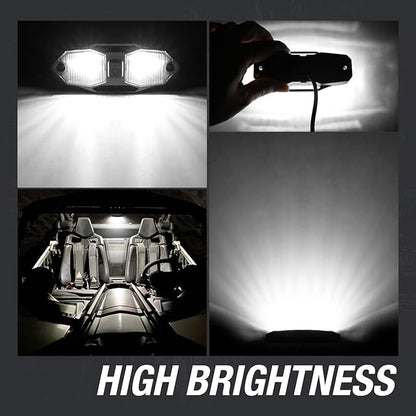 ACEC SHOP UTV Dome Light 12V Universal Roll Bar Mount LED Dome Light UTV Interior Light Utility Roll Cage Dome Light Bar Map Light Courtesy Light for UTV Polaris RZR Ranger SxS Wrangler Truck