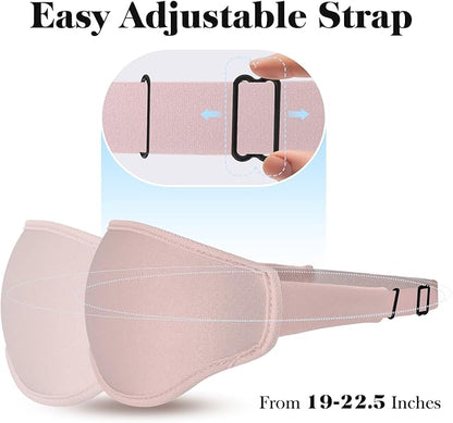 3D Eye Mask Sleep Mask for Men & Women, 100% Pressure-Free & Light Block-Out Eye Mask for Sleep with Easy Adjustable Strap, Night Eye Cover for Travel, Pink