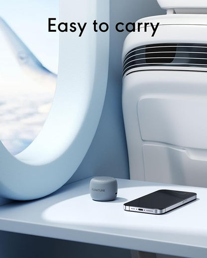 Sound Machine Flowtune White Noise Machine for Baby Adults, Mini Portable Sound Machine for Travel, 6H Timer, 18 Soothing Sleep Sounds Gift (Misty Blue)