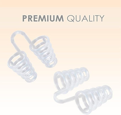 Nose Vent Sinus Relief Dilator (Pack of 12 Medium Size) Hard Cone Vents - A Simple Solution for Nasal Snorers - Reusable Snoring Device to enjoy a peaceful night's sleep - by Mobi Lock