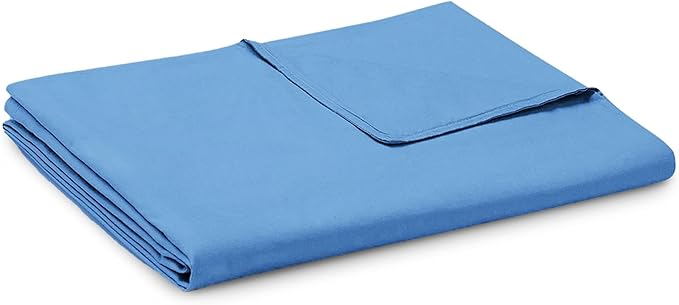 YnM Cotton Duvet Cover for Weighted Blankets (Monaco Blue, 60''x80'')