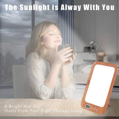 Led Light Therapy Lamp 3 Color Temperature, UV Free 10000 Lux Brightness for Home Office Traveling