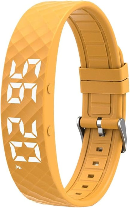 Rise Alarm Band - Rise Alarm Band for Deaf, Alarms Bracelet, Convenient Heavy Sleepers Bracelet, Watch Silent Timer, Vibrating Alaarm Wristband, Adjustable Wearable Alarms Device for Women Men Kids